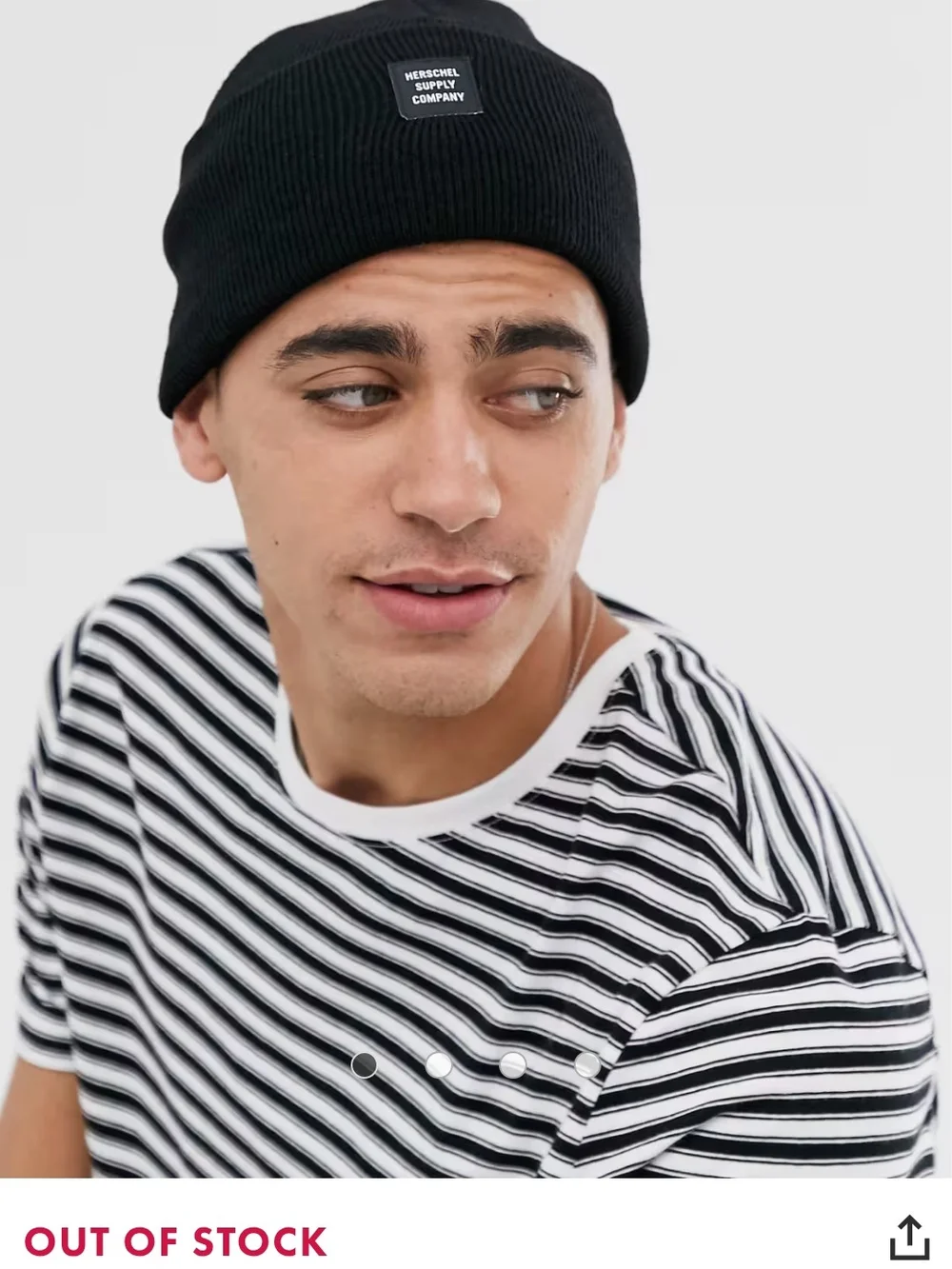 Herschel Supply Company Black Knit Cuffed Beanie